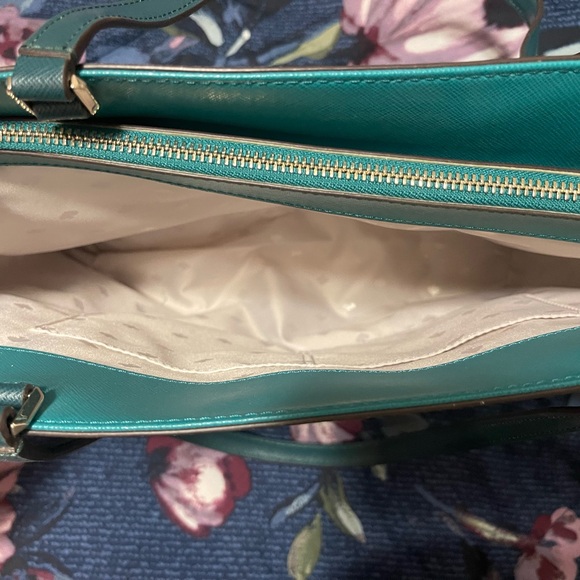 Kate Spade Cream and Teal Tote Bag - Picture 3 of 4